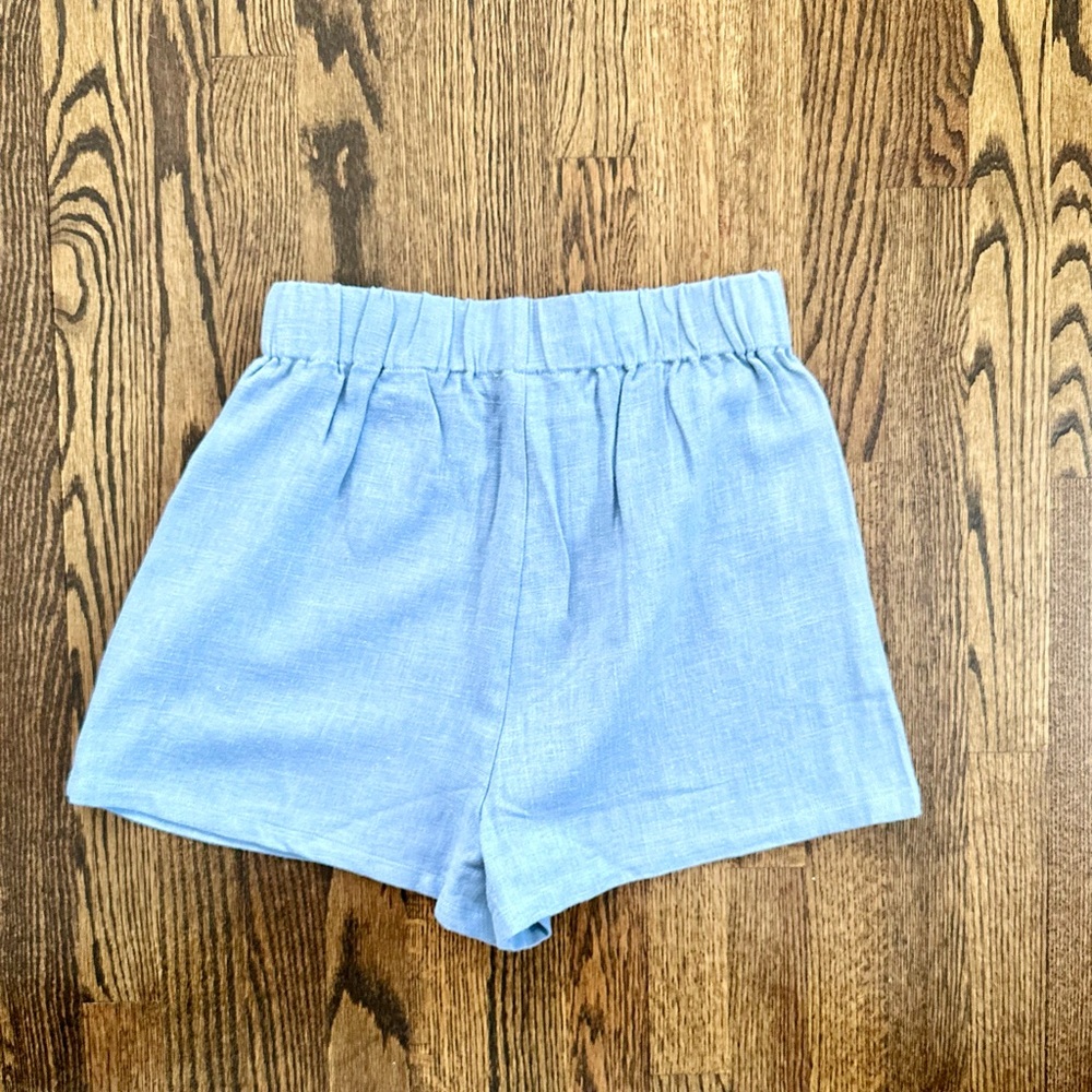 The Vintage Shop High Waist Blue Shorts - Picture 8 of 9